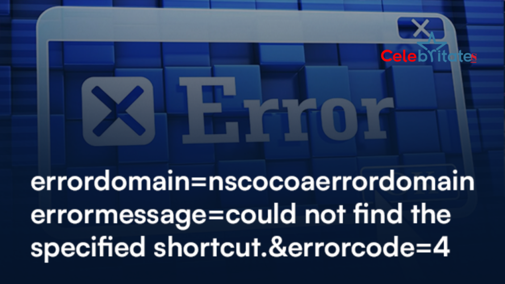 Resolving the 'errordomain=NSCocoaErrorDomain&ErrorMessage=Could Not Find the Specified Shortcut.&ErrorCode=4' Error