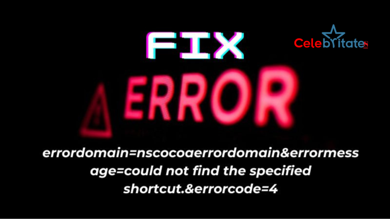 What is 'errordomain=NSCocoaErrorDomain&ErrorMessage=Could Not Find the Specified Shortcut.&ErrorCode=4' Error